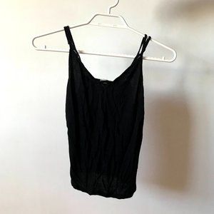 Garage Strap Front-Cross Black Tank